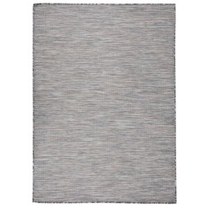 vidaXL Tapis &agrave; tissage plat d'ext&eacute;rieur 200x280 cm Marron et bleu