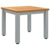vidaXL Table de jardin Naturel et gris 45 x 45 x 38 cm