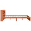 vidaXL Cadre de lit avec stockage 2 pcs Cire marron Bois de Pin Massif