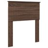 vidaXL Cadre de lit avec tiroir Ch&ecirc;ne Marron et Argent 75 x 190 cm