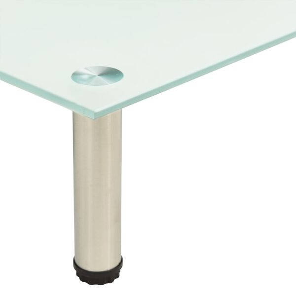 vidaXL Meuble TV Givré 40x35x17 cm Verre trempé