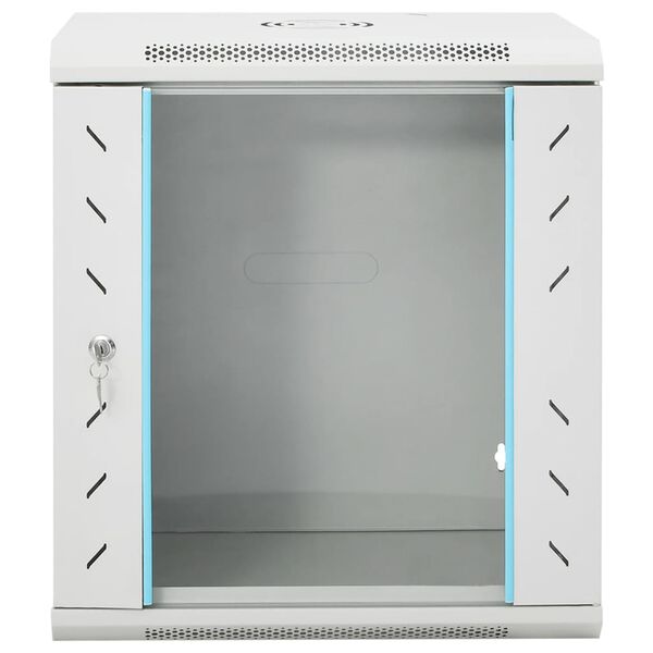 vidaXL Coffret de r&eacute;seau mural 12U 19" IP20 53x40x60 cm