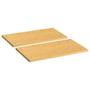 vidaXL Couvercles de cuisini&egrave;re 2 pcs 50x28x1,5 cm bambou