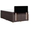 vidaXL Sommier &agrave; lattes de lit et matelas marron fonc&eacute; 120x190cm tissu