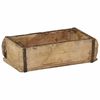 vidaXL Plateau avec stockage Marron 30 x 15 x 9 cm Bois Recycl&eacute; Solide