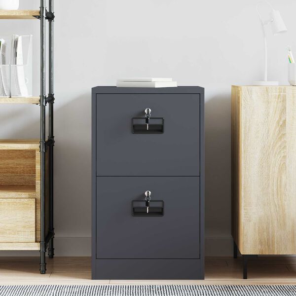 vidaXL Cabinet de Dossier avec tiroir Anthracite 44 x 50 x 106.5 cm