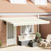 vidaXL Auvent R&eacute;tractable Cr&egrave;me 400 x 200 cm Polyester et m&eacute;tal