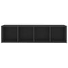 vidaXL Meubles TV 3 pcs Gris 142,5x35x36,5 cm Bois d'ingénierie
