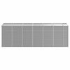 vidaXL Abri de jardin gris clair 191 x 555 x 198 cm en acier galvanis&eacute;