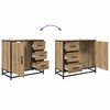 vidaXL Cabinet de salle de bain Ch&ecirc;ne artisanal 65 x 33 x 60 cm