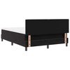 vidaXL Lit &agrave; ressorts avec matelas Noir 140 x 190 cm Velours