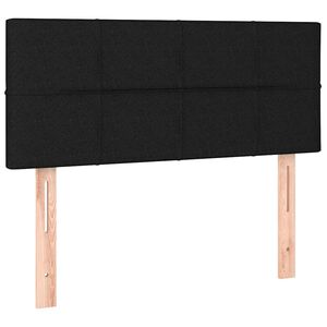 vidaXL T&ecirc;te de lit Noir 100x5x78/88 cm Tissu