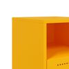 vidaXL Table de chevet jaune moutarde 36x39x60,5 cm acier