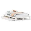 vidaXL Cadre de lit sans matelas blanc 120x190 cm bois de pin massif