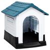 vidaXL Niche pour chien Bleu 57x68x66 cm Polypropyl&egrave;ne