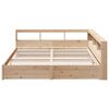 vidaXL Lit biblioth&egrave;que sans matelas 200x200 cm bois massif de pin
