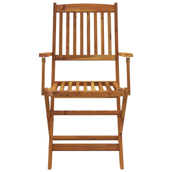 vidaXL Ensemble &agrave; manger de jardin pliable 5 pcs Bois d'acacia solide