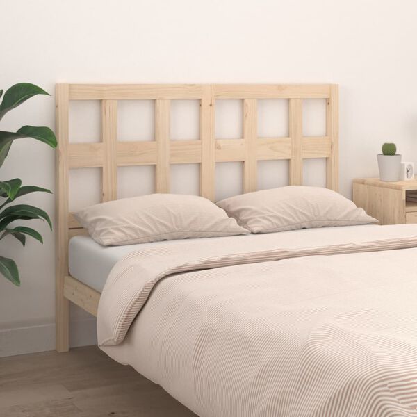 vidaXL T&ecirc;te de lit 140,5x4x100 cm Bois massif de pin