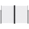 vidaXL Auvent lat&eacute;ral r&eacute;tractable blanc 220x600 cm