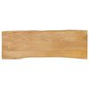 vidaXL Dessus de table 140x40x2,5 cm bord vivant bois massif manguier