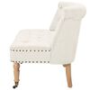 vidaXL Canap&eacute; tissu 94 x 67 x 76 cm blanc