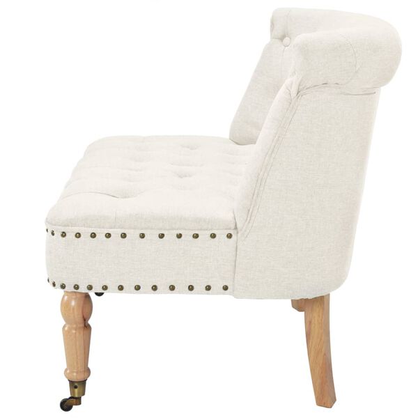 vidaXL Canap&eacute; tissu 94 x 67 x 76 cm blanc