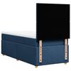 vidaXL Sommier &agrave; lattes de lit avec matelas Bleu 90x190 cm Tissu
