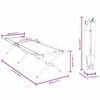 vidaXL Lit de camping pliant Noir 210 x 80 x 46 cm Tissu Oxford