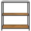 vidaXL Rangement de cuisine avec &eacute;tag&egrave;re Rouill&eacute; 90 x 50 x 92 cm Acier