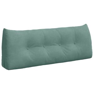 vidaXL Coussin de Dos Vert Mer 120 x 24 x 50 cm Velours