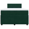 vidaXL Sommier &agrave; lattes de lit avec matelas vert fonc&eacute; 120x190 cm