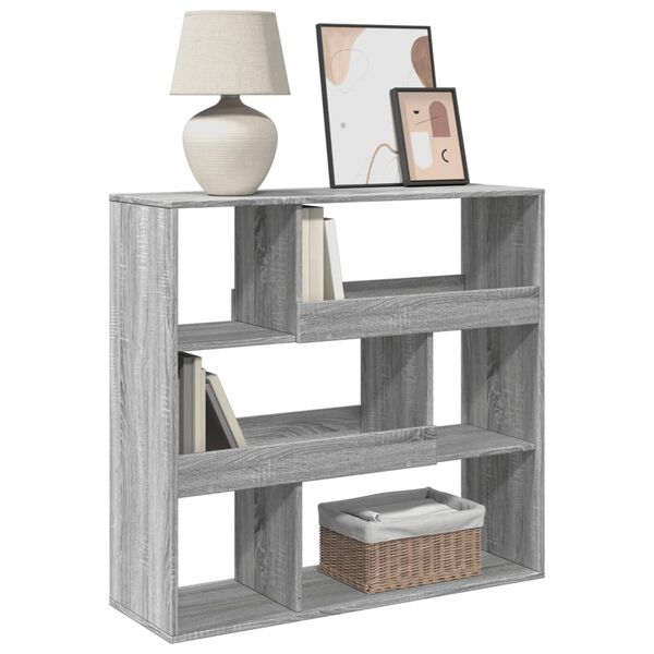 vidaXL Bibliothèque/Séparateur de pièce sonoma gris 100x33x94,5 cm
