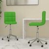 vidaXL Chaises &agrave; manger pivotantes lot de 2 vert similicuir