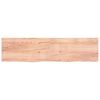 vidaXL &Eacute;tag&egrave;re murale marron clair bois ch&ecirc;ne massif trait&eacute;
