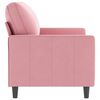 vidaXL Canap&eacute; &agrave; 2 places Rose 120 cm Velours