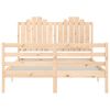 vidaXL Cadre de lit sans matelas 140x190 cm bois massif