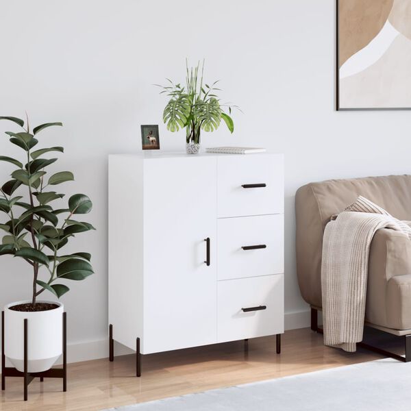 vidaXL Buffet blanc 69,5x34x90 cm bois d'ing&eacute;nierie