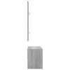 vidaXL Ensemble de meubles de couloir Sonoma gris Bois d'ing&eacute;nierie