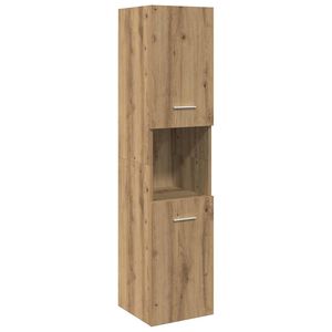 vidaXL Armoire de salle de bain suspendue ch&ecirc;ne artisanal 30x30x130 cm