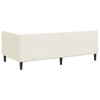 vidaXL Cadre de lit d'angle Cr&egrave;me 90 cm x 200 cm Velours