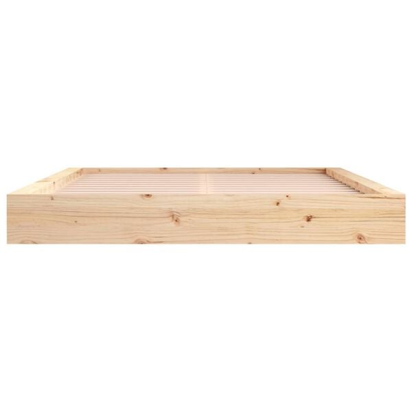vidaXL Cadre de lit sans matelas 180x200 cm bois massif