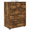 vidaXL Armoires de rangement 2 pcs Ch&ecirc;ne fum&eacute; 80 x 48 x 105 cm
