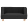 vidaXL Canap&eacute; pour chien Noir 95x63x39 cm Lin