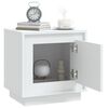 vidaXL Tables de chevet 2 pcs blanc 44x35x45 cm bois d'ing&eacute;nierie