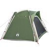 vidaXL Tente de camping 4 personnes vert lib&eacute;ration rapide imperm&eacute;able