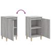 vidaXL Tables de chevet 2 pcs sonoma gris 40x35x70cm bois d'ing&eacute;nierie