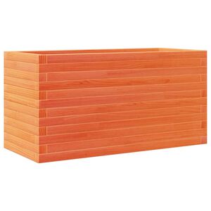 vidaXL Jardini&egrave;re cire marron 90x40x46 cm bois de pin massif