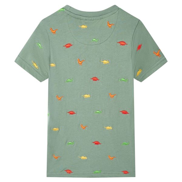 T-shirt pour enfants avec manches courtes kaki 104