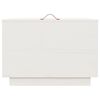 vidaXL Bo&icirc;tes de rangement et couvercles 3pcs Blanc Bois massif de pin