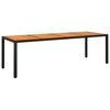 vidaXL Ensemble &agrave; d&icirc;ner de jardin 11 pcs R&eacute;sine tress&eacute;e Noir